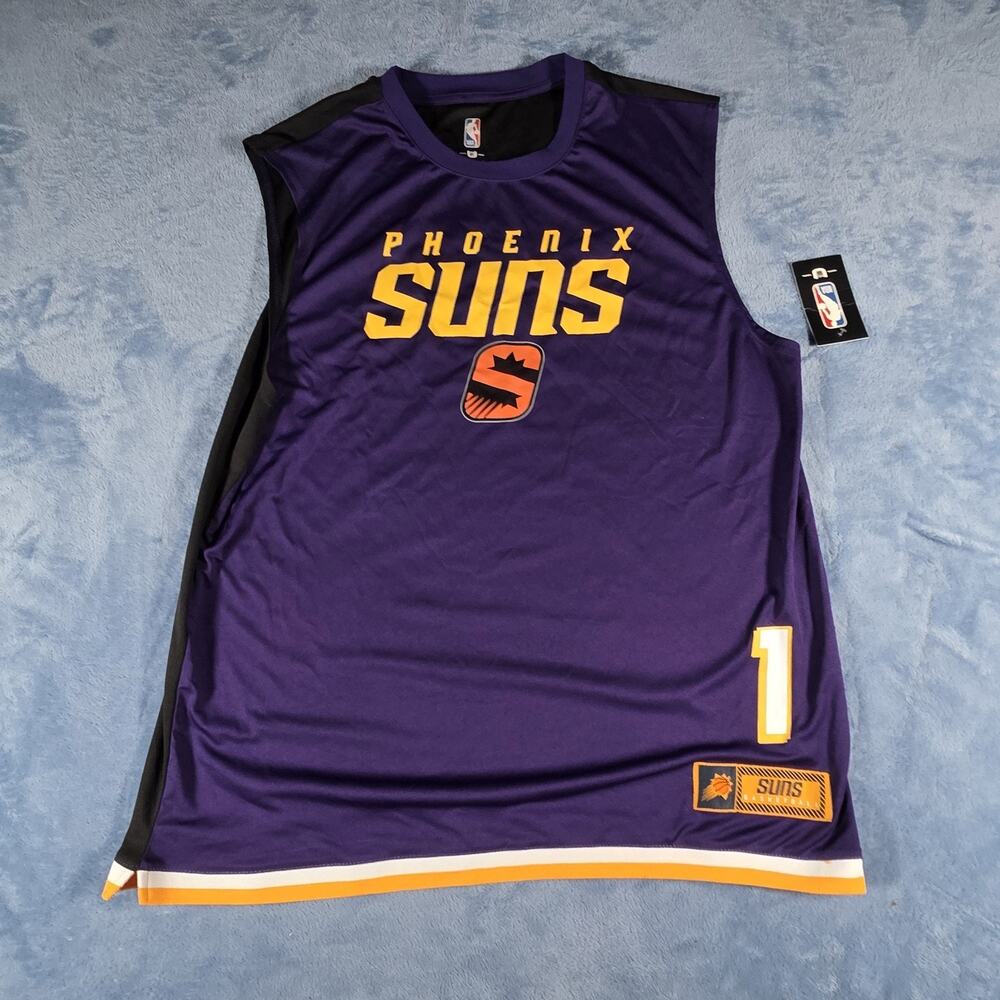 Phoenix Suns Devin Booker #1 Jersey Shirt Men XL NWT NBA Purple Basketball